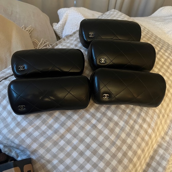 Chanel Black Quilted C Sunglasses Cases - Picture 1 of 3
